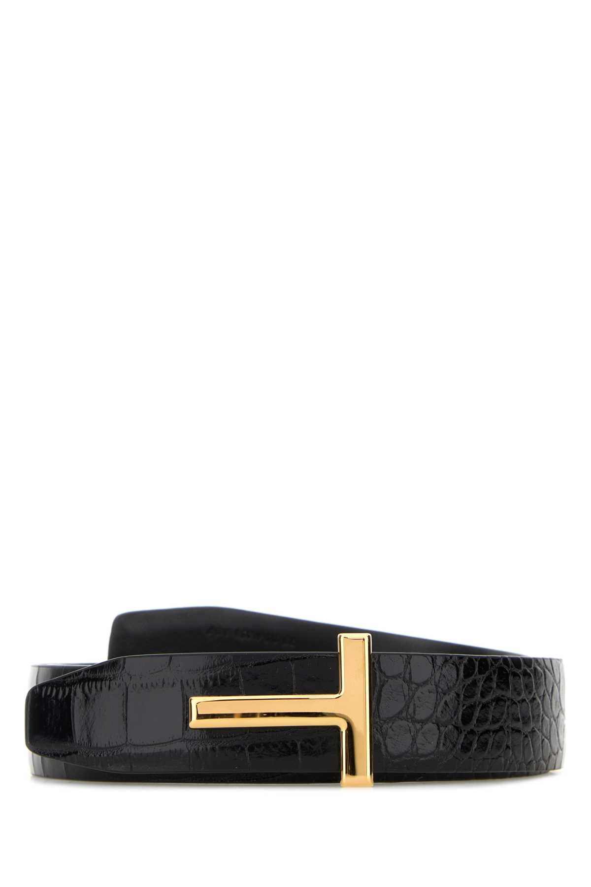 TOM FORD Classic Leather Belt - 3 cm Width