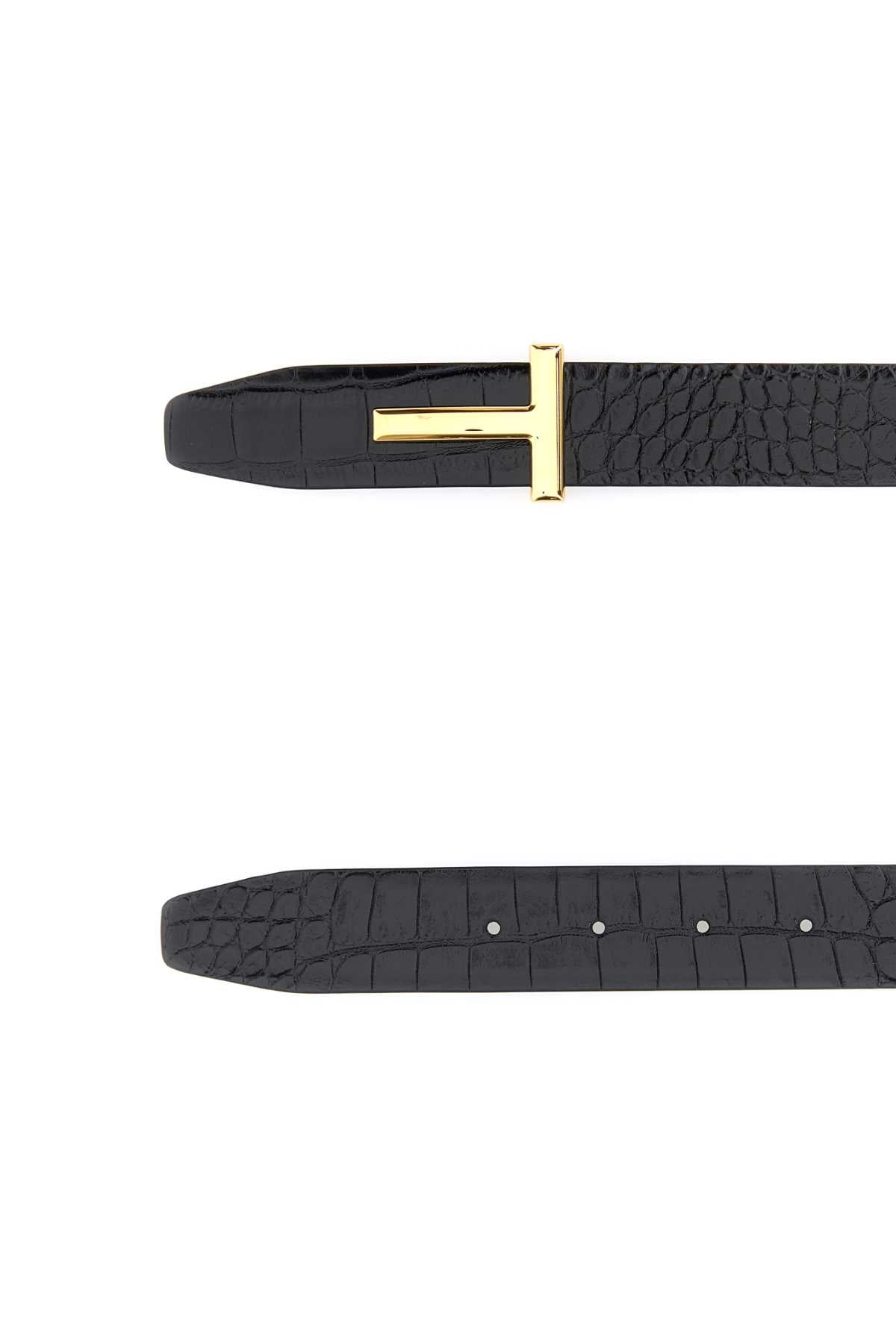 TOM FORD Classic Leather Belt - 3 cm Width