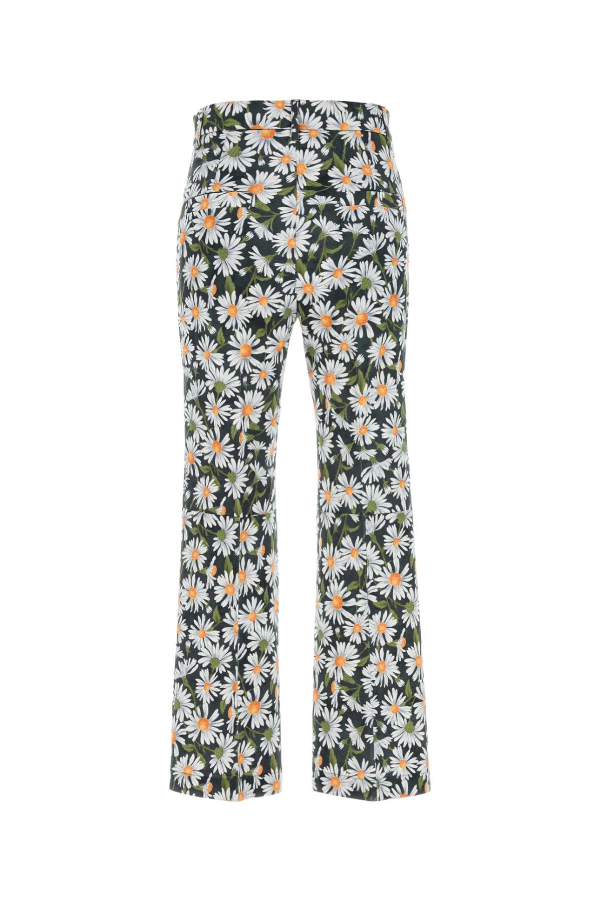 WEEKEND Floral Printed Stretch Cotton Pants