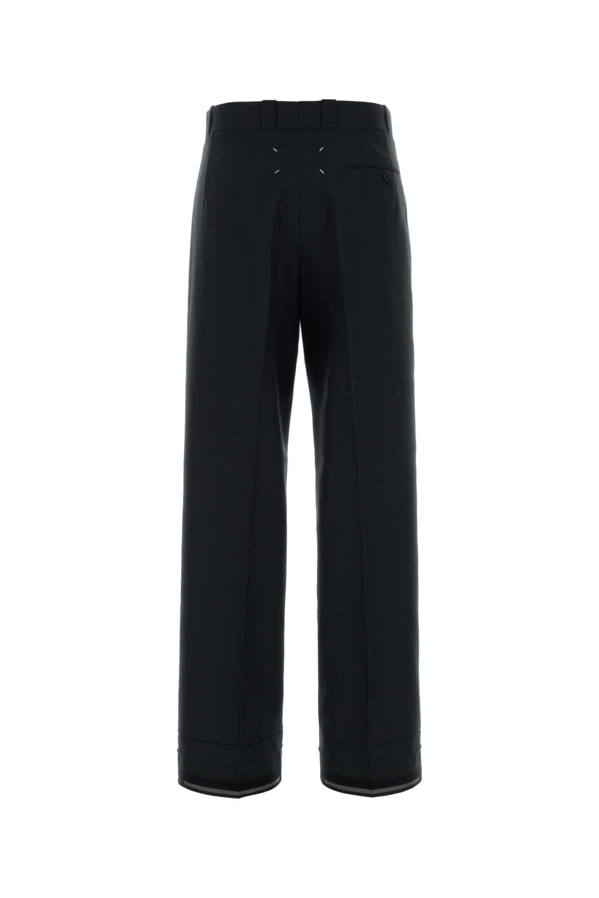 MAISON MARGIELA Wide-Leg Wool-Polyester Pants for Women