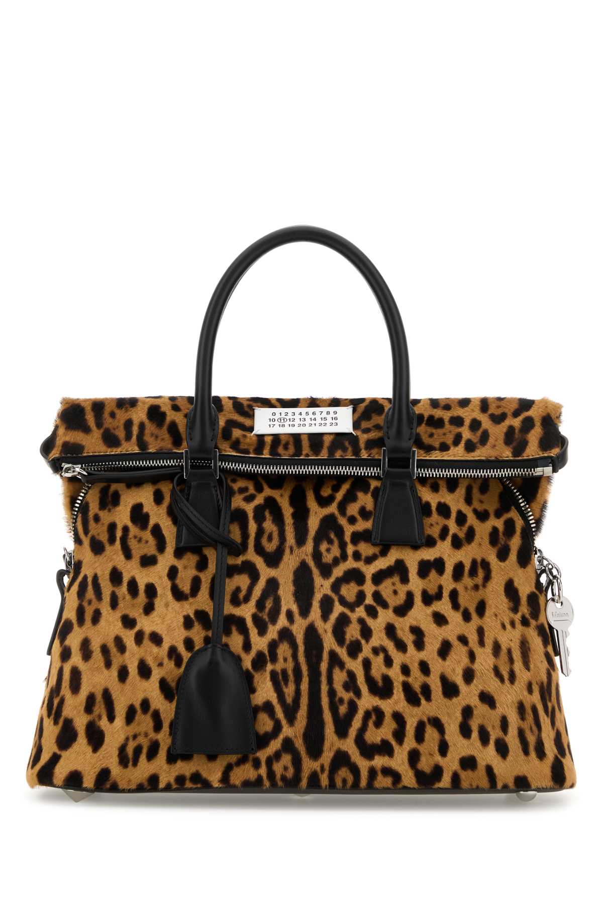 MAISON MARGIELA Printed Leather Medium 5AC Handbag - 35 cm Width