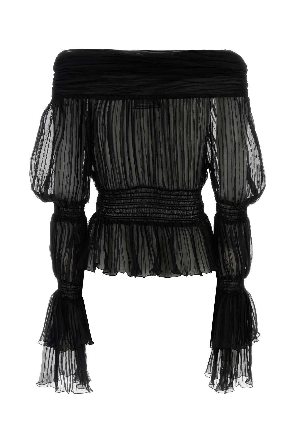 BLUMARINE Elegant Chiffon Top for Women - FW25 Collection