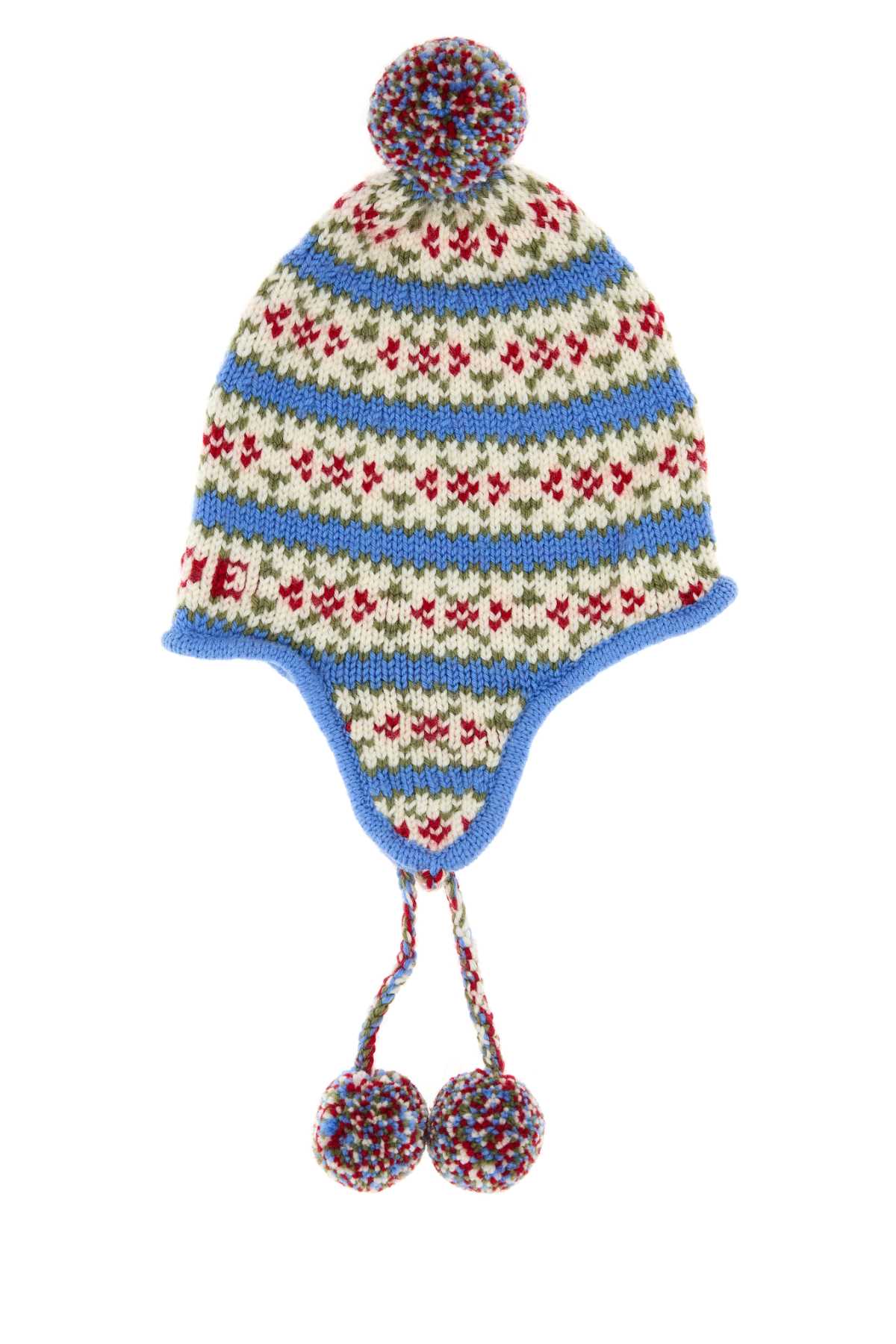 BODE Embroidered Wool Wedgewood Beanie Hat