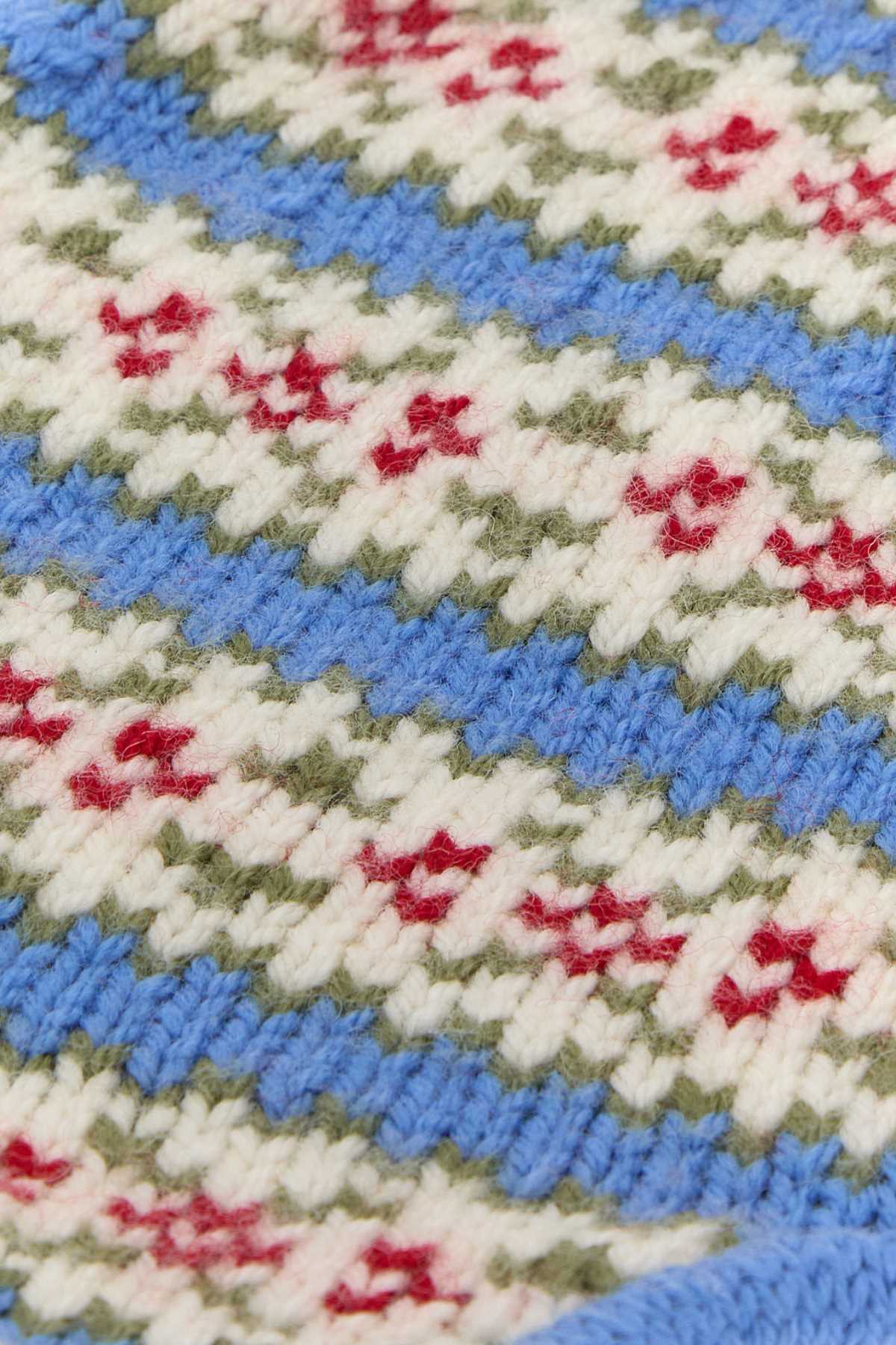 BODE Embroidered Wool Wedgewood Beanie Hat