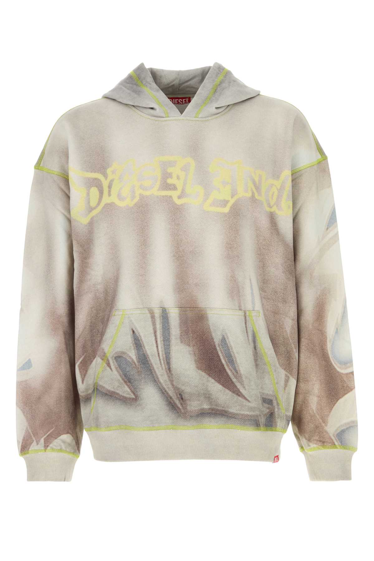DIESEL Printed Cotton Sweatshirt for Men - FW25 Collection