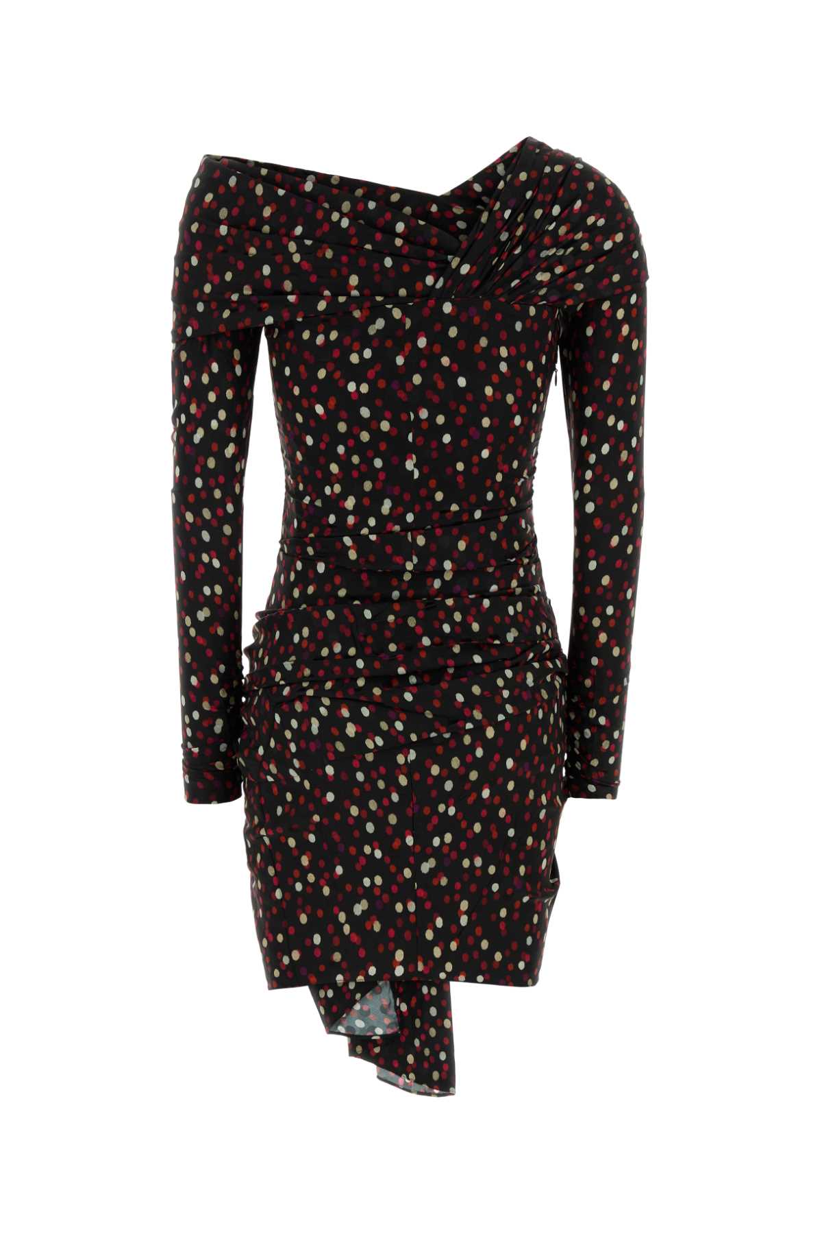 ISABEL MARANT Printed Stretch Silk Mini Dress