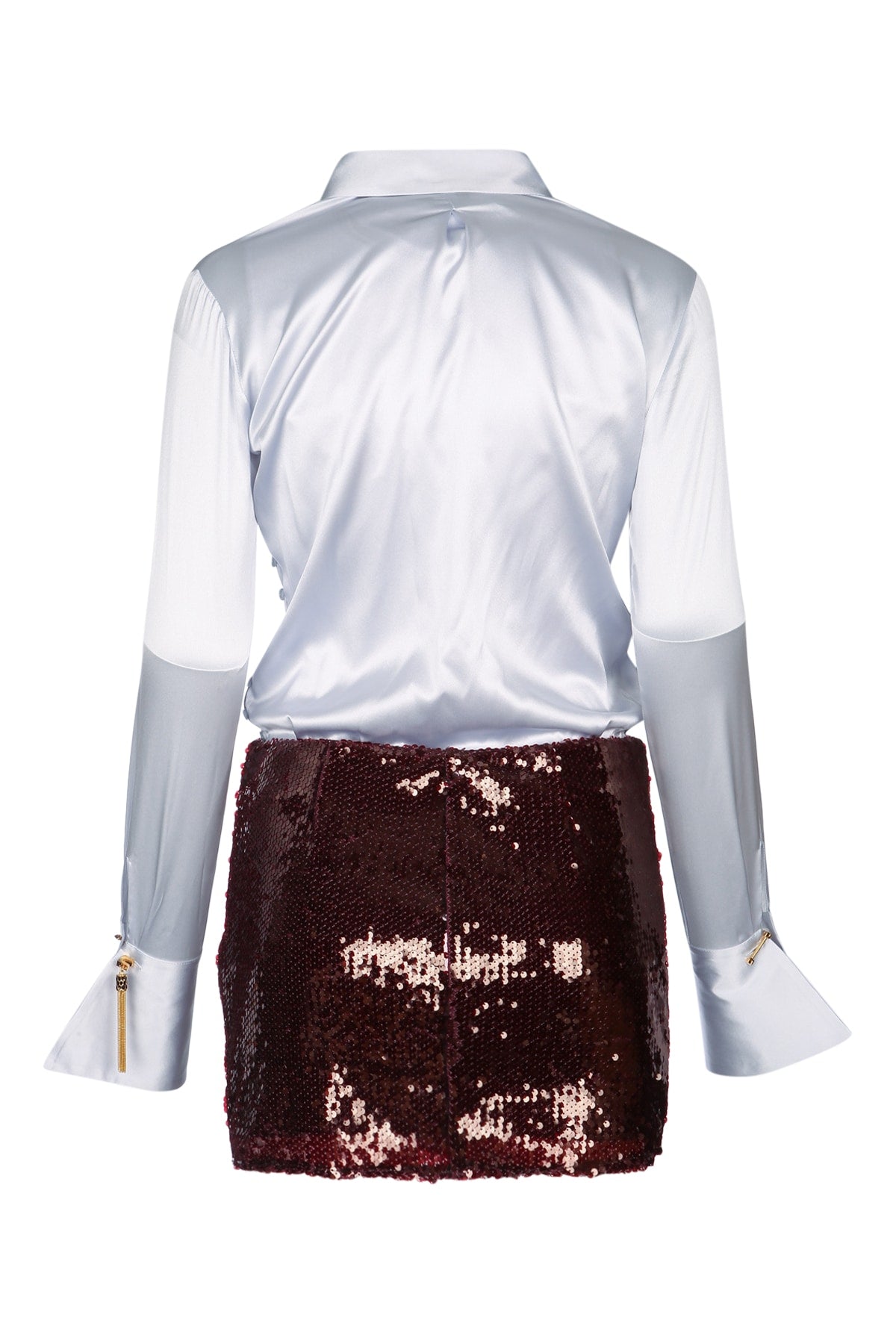 ELISABETTA FRANCHI Chic Mini Skirt Suit Shirt Set for Women