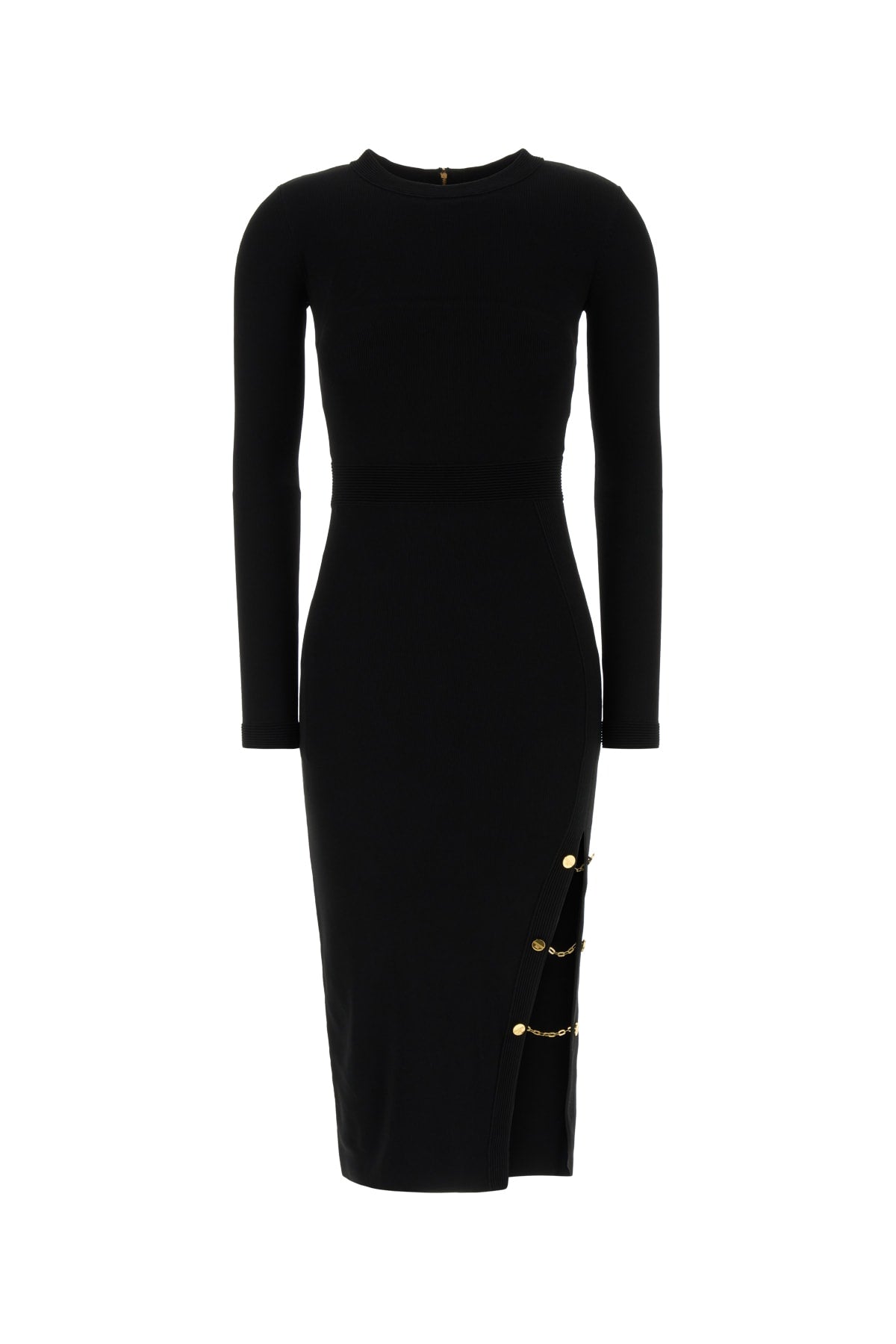 ELISABETTA FRANCHI Chic Midi Suit Dress with Side Slit