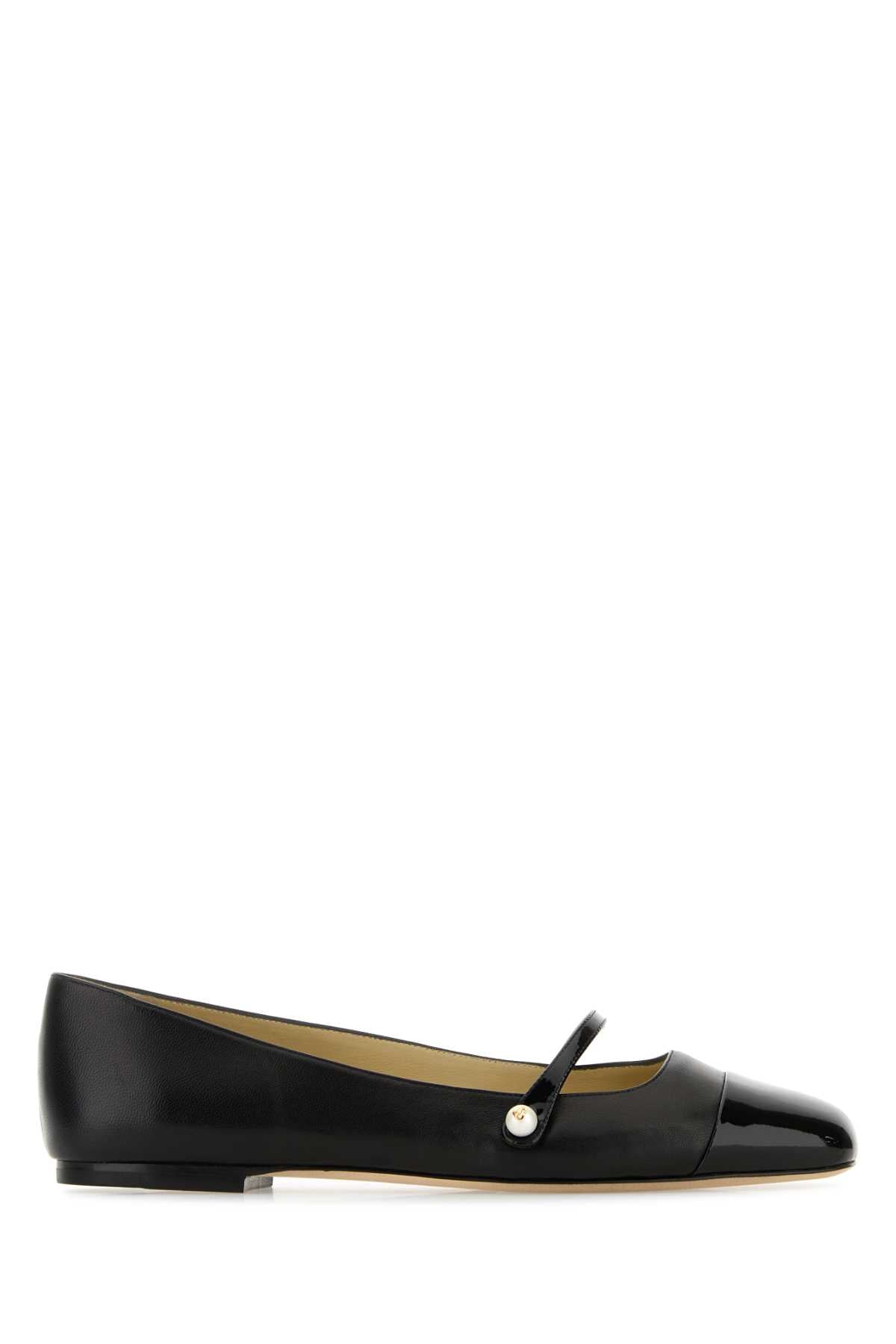 JIMMY CHOO Classic Nappa Leather Ballerinas