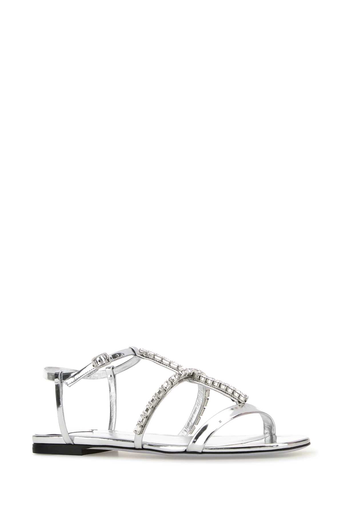 JIMMY CHOO Gwyn Mini Leather Sandals