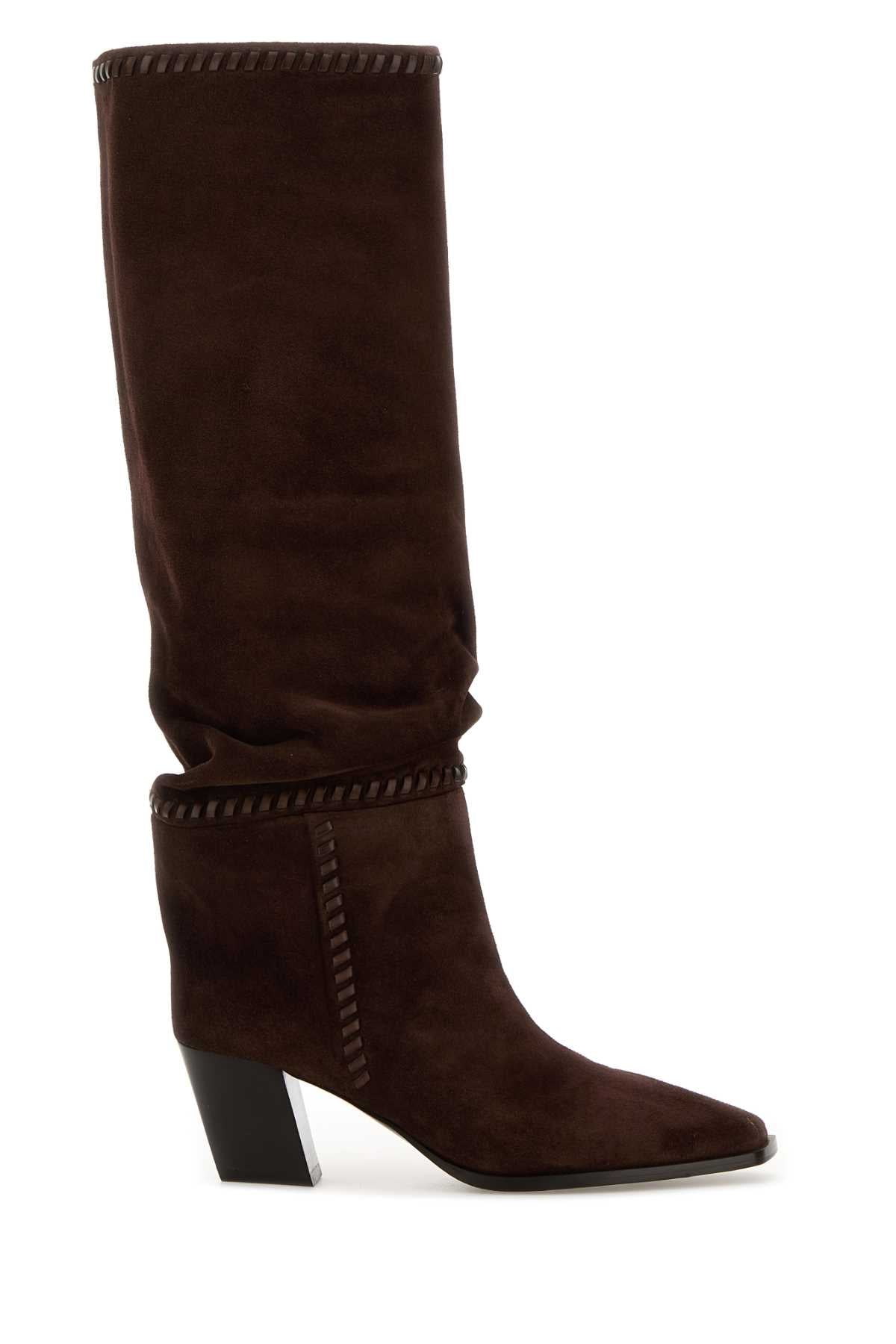 JIMMY CHOO Suede Hart Boots with 6 cm Heel for Women