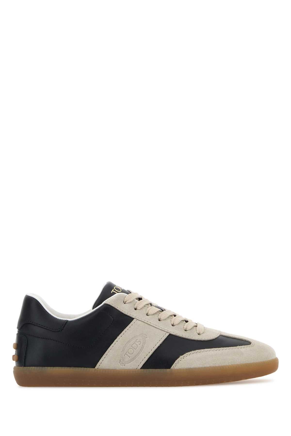 TOD'S Two-tone Leather and Suede Women's Sneaker