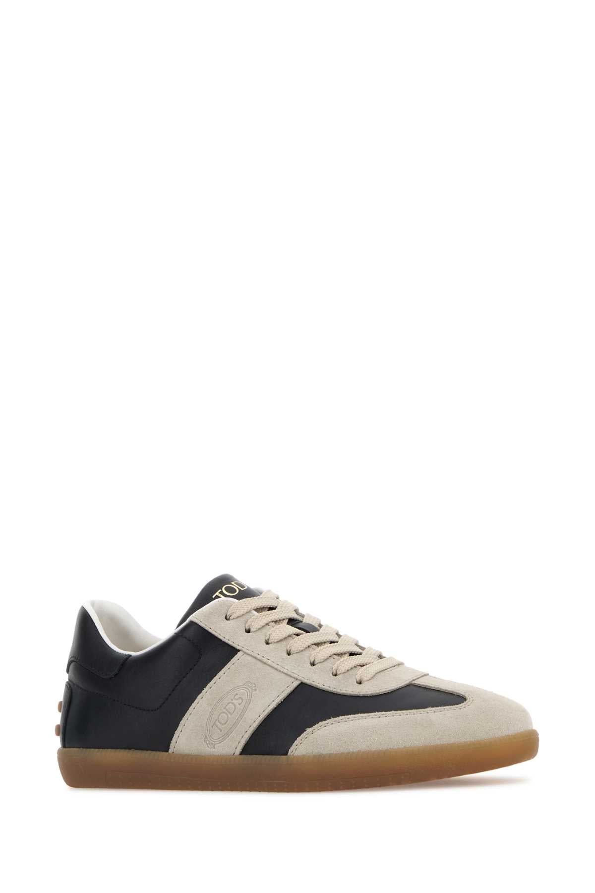 TOD'S Two-tone Leather and Suede Women's Sneaker