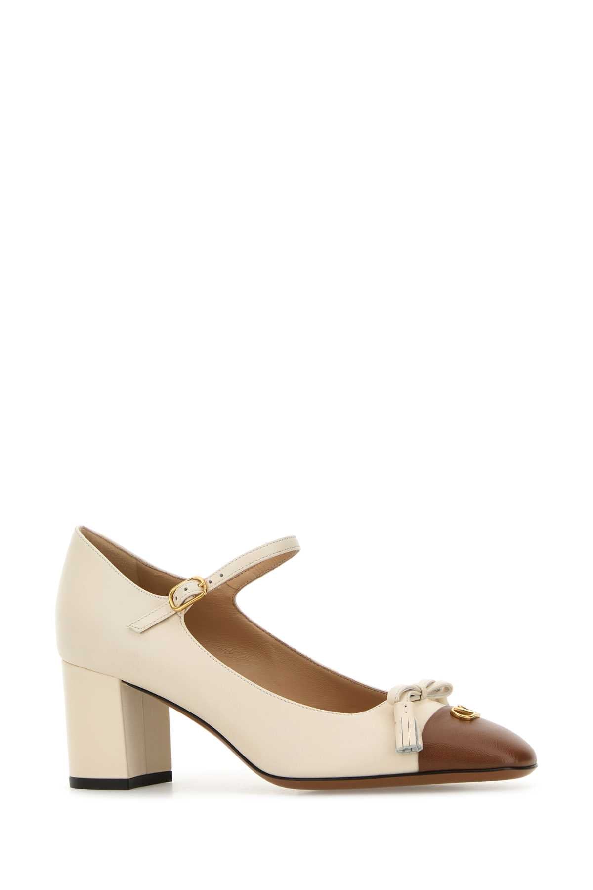 VALENTINO GARAVANI Leather VLogo Signature Pumps with 6 cm Heel Height