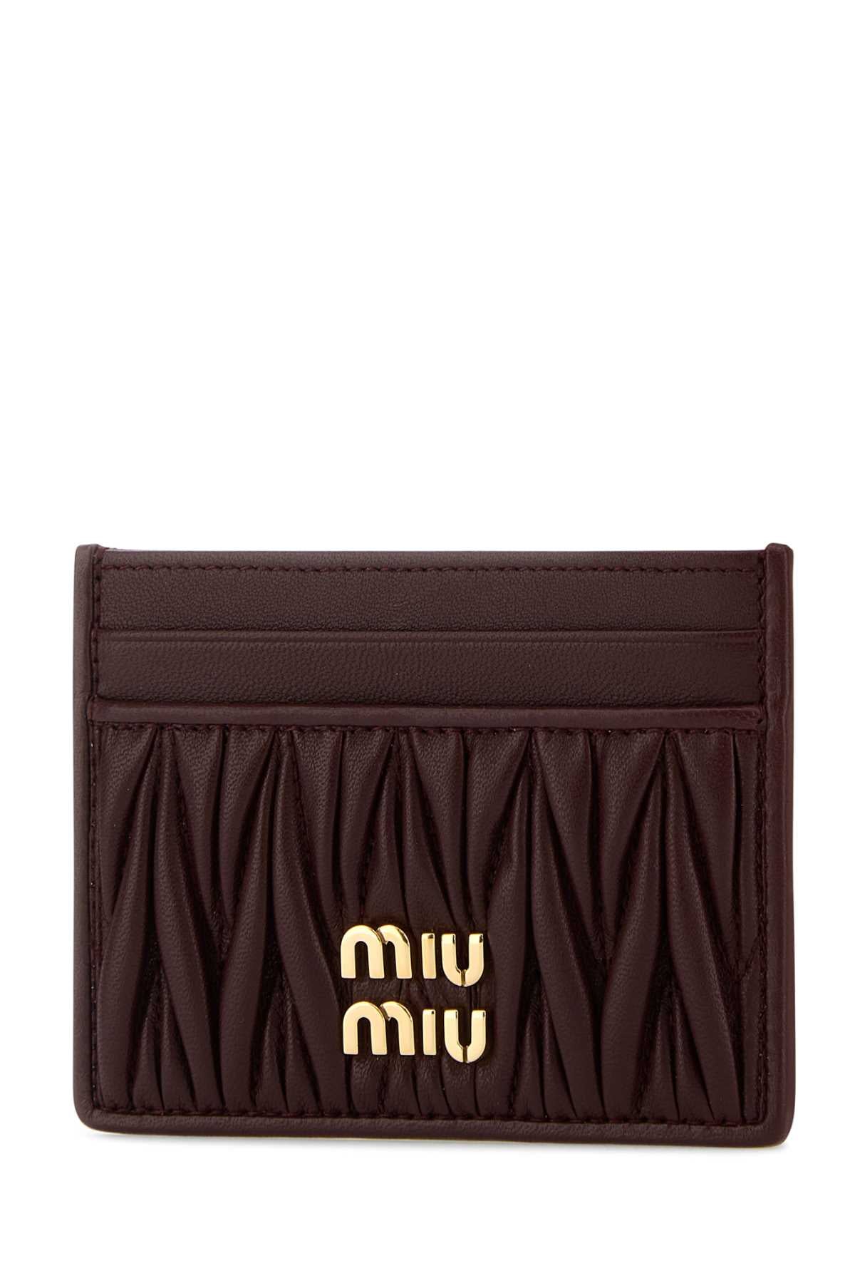 MIU MIU Mini Leather Card Holder 10.5cm x 8cm