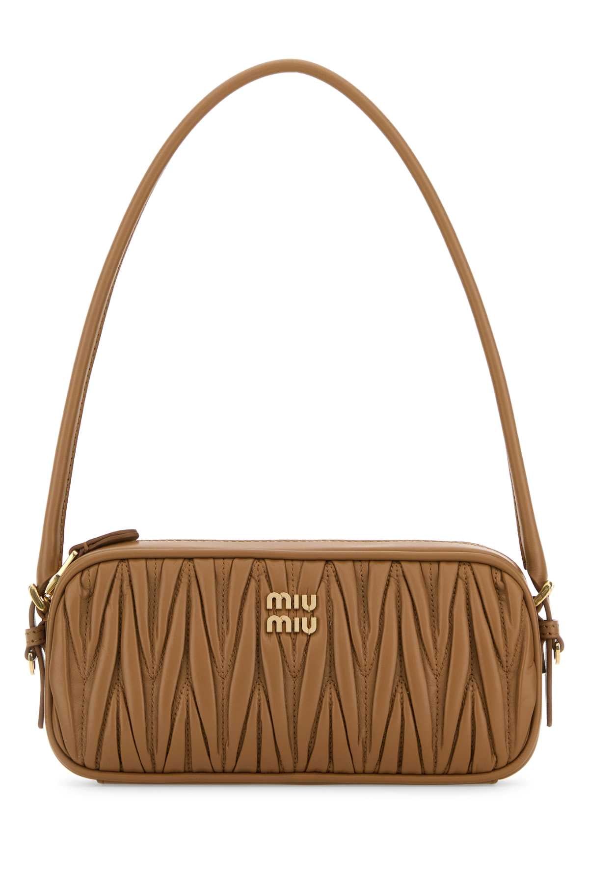 MIU MIU Mini Leather Shoulder Handbag (20 cm x 12 cm x 5 cm)