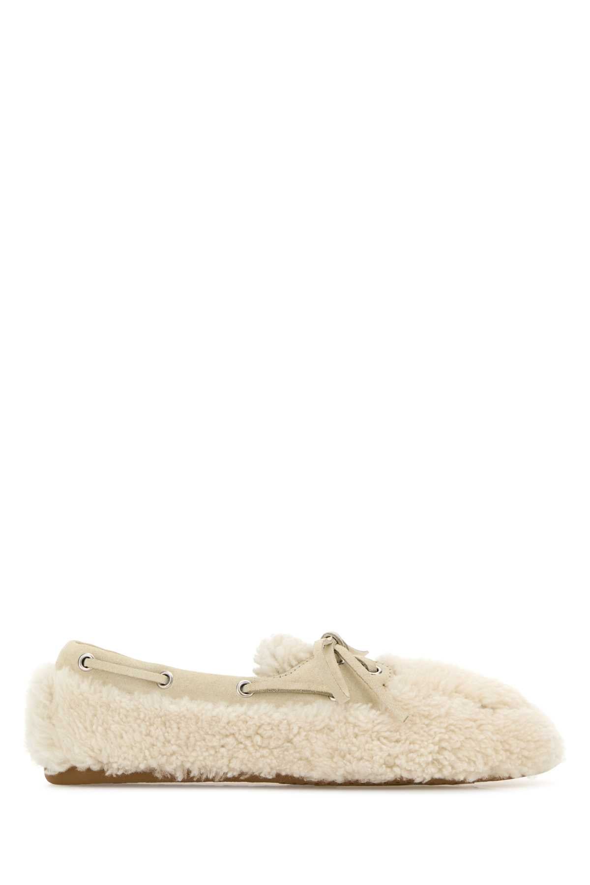 MIU MIU Shearling Loafers for Women - Modern Comfort