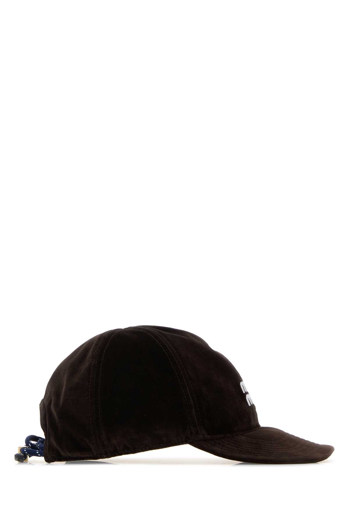 MIU MIU Velvet Baseball Cap for Women