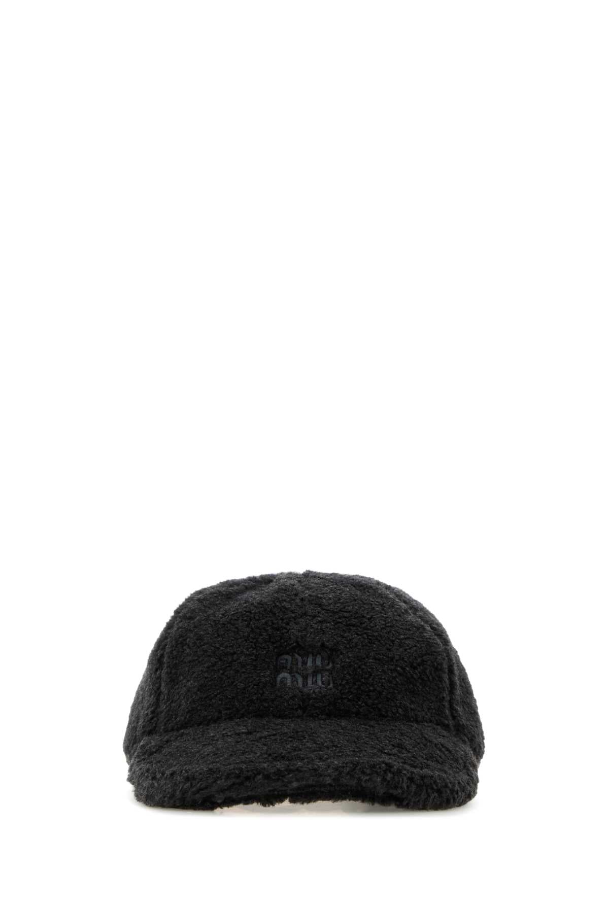 MIU MIU Charcoal Pile Mini Baseball Cap