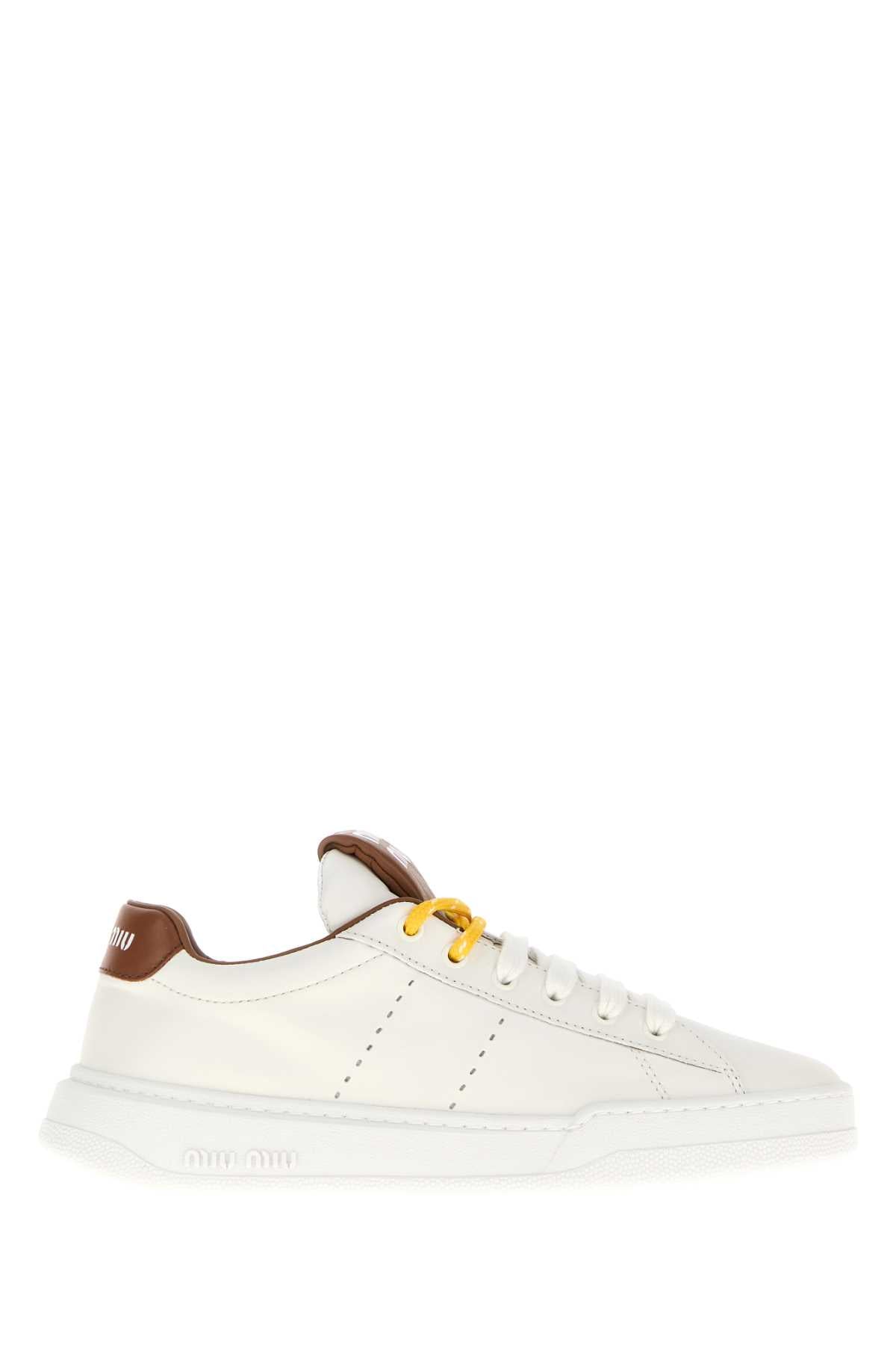 MIU MIU Chic Women's Leather Sneakers