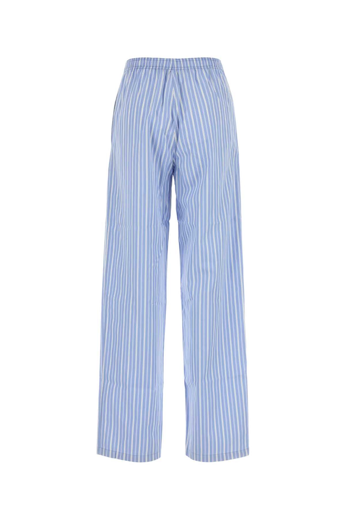 MIU MIU Embroidered Poplin Pyjamas Pants for Women