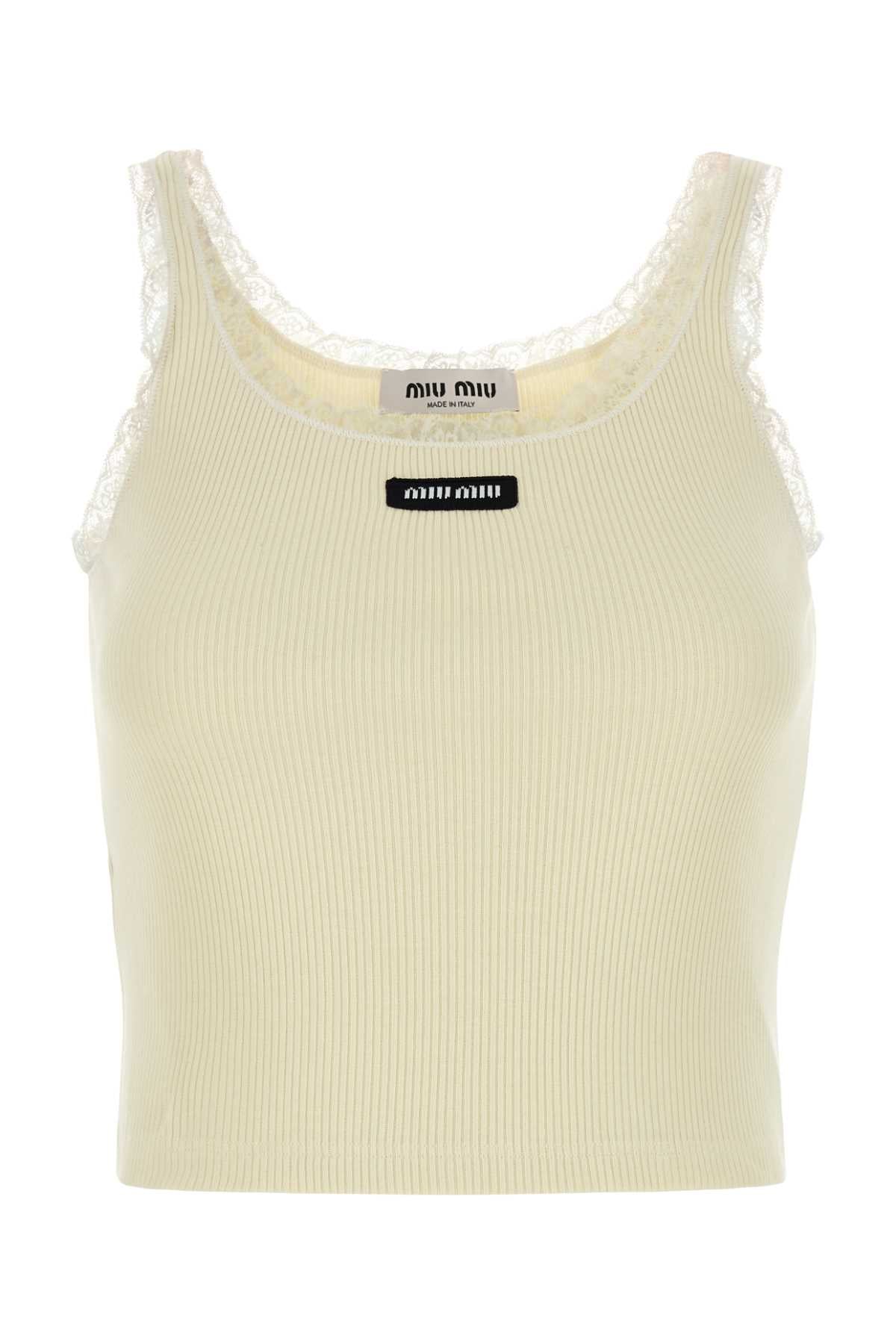 MIU MIU Cotton Tank Top