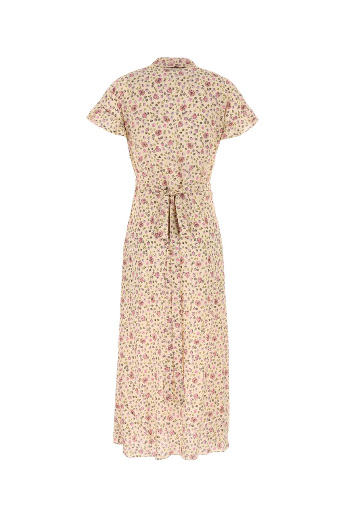 MIU MIU Floral Printed Silk Mini Dress