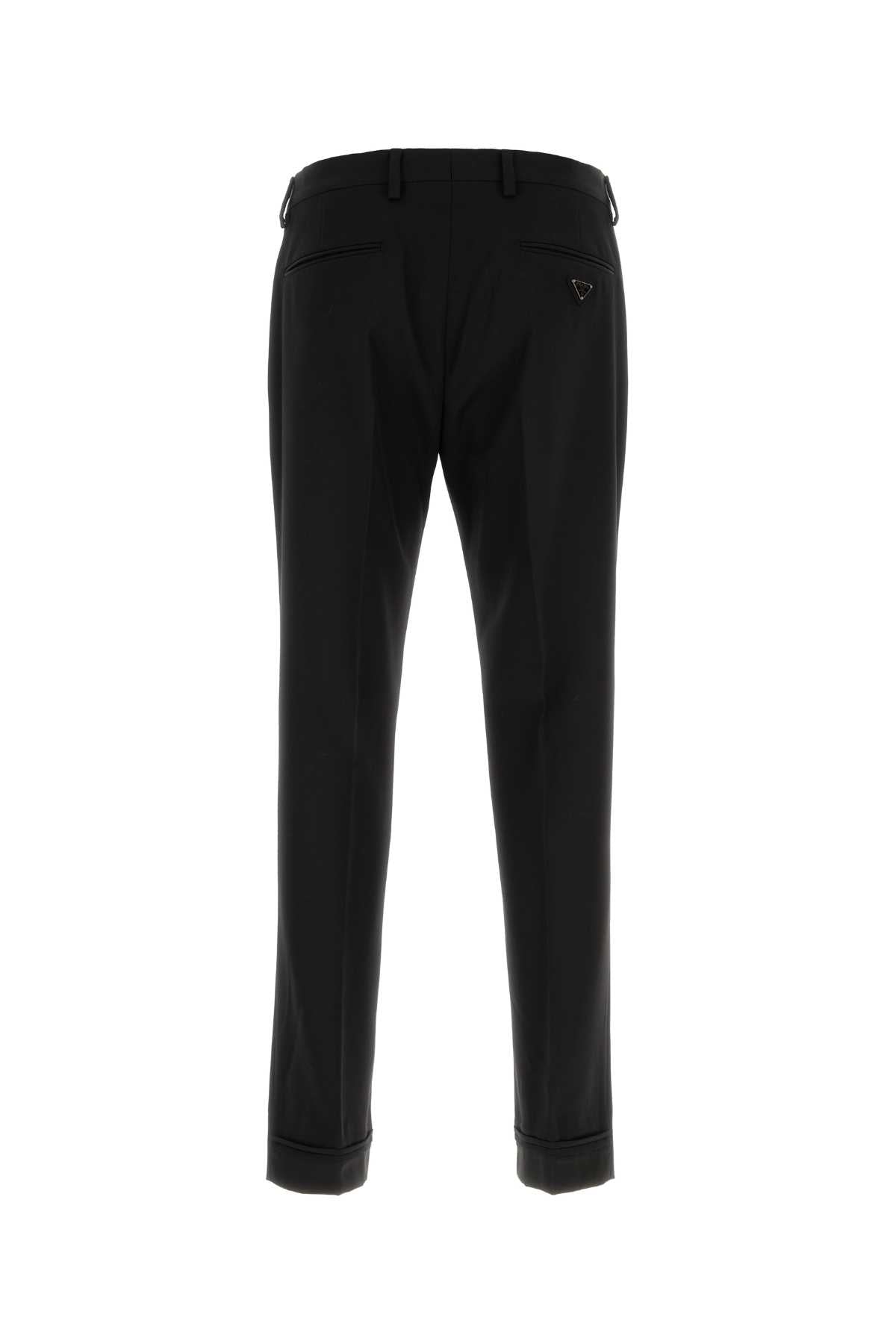 PRADA Essential Wool Pants for Men - Tailored Fit