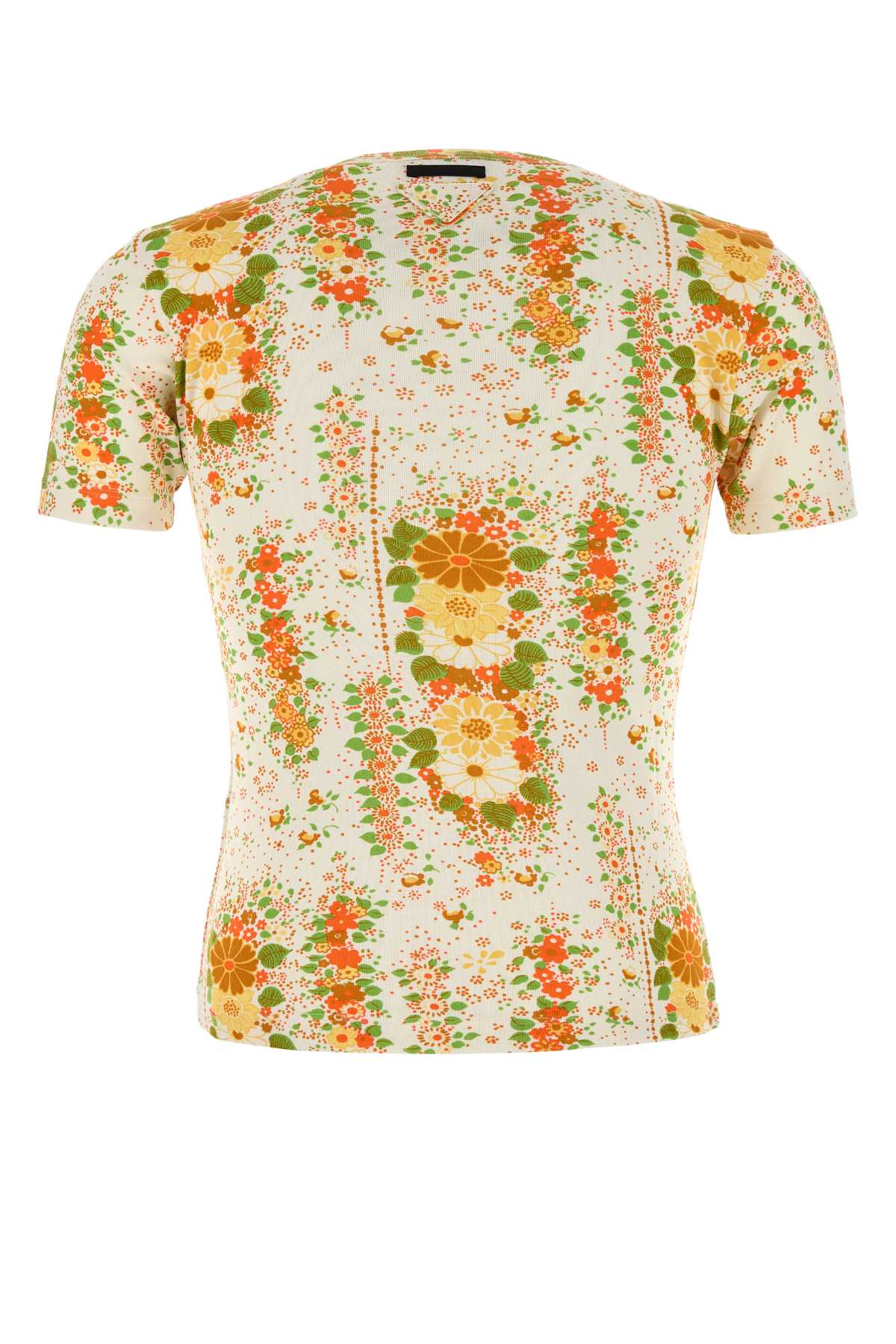 PRADA Floral Printed Cotton T-Shirt for Men - Size UJN944SOOO174U
