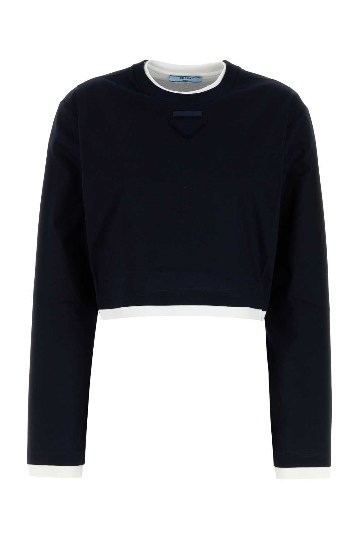 PRADA Essential Cotton T-Shirt for Women - Perfect for Seasonal Wear