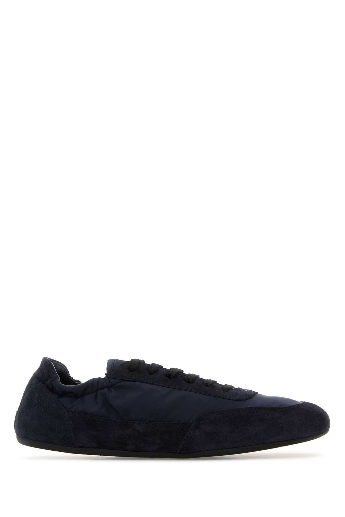 PRADA Re-Nylon and Suede Collapse Sneaker for Women