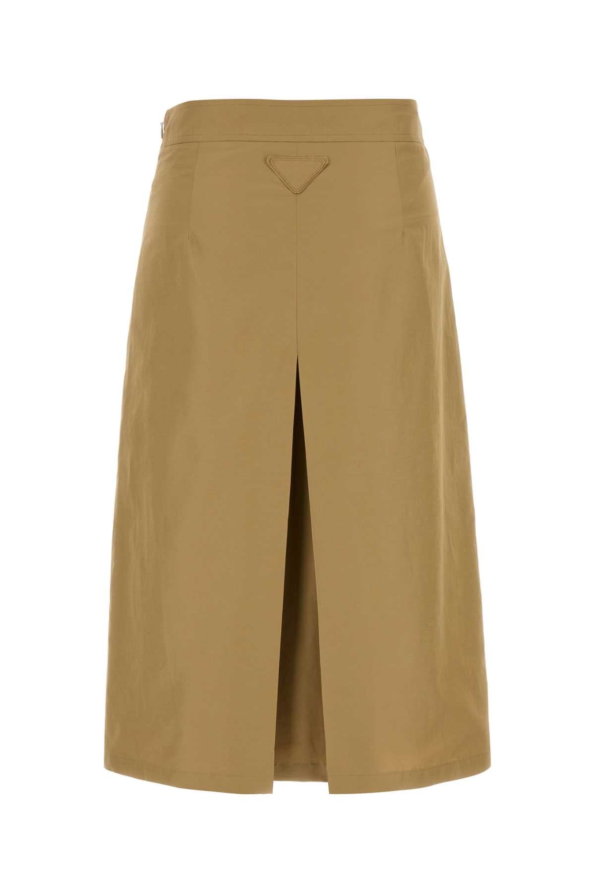 PRADA Mini Cotto Blend Skirt