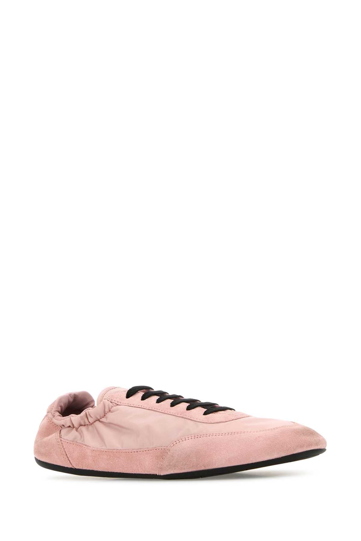 PRADA Re-Nylon and Suede Collapse Sneaker for Women