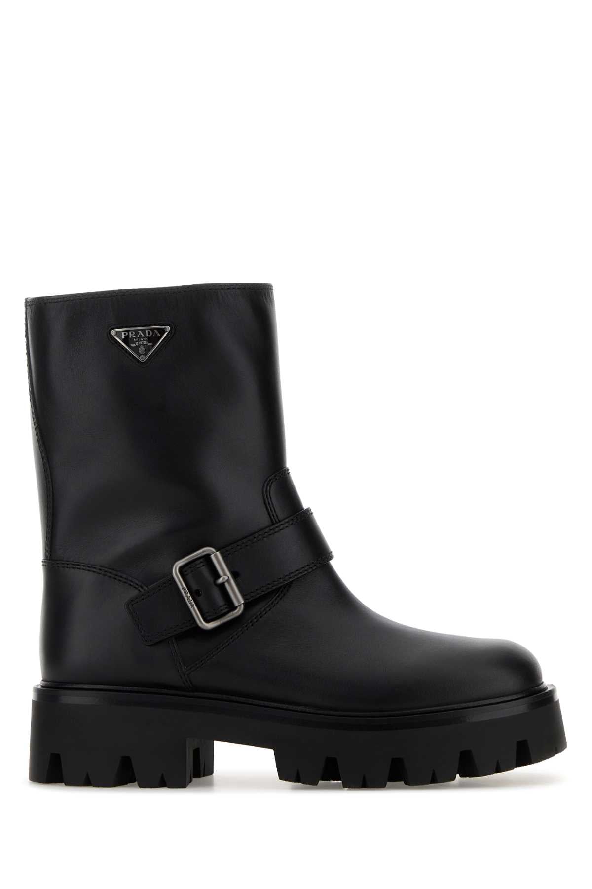 PRADA Chic Leather Ankle Boots for Women