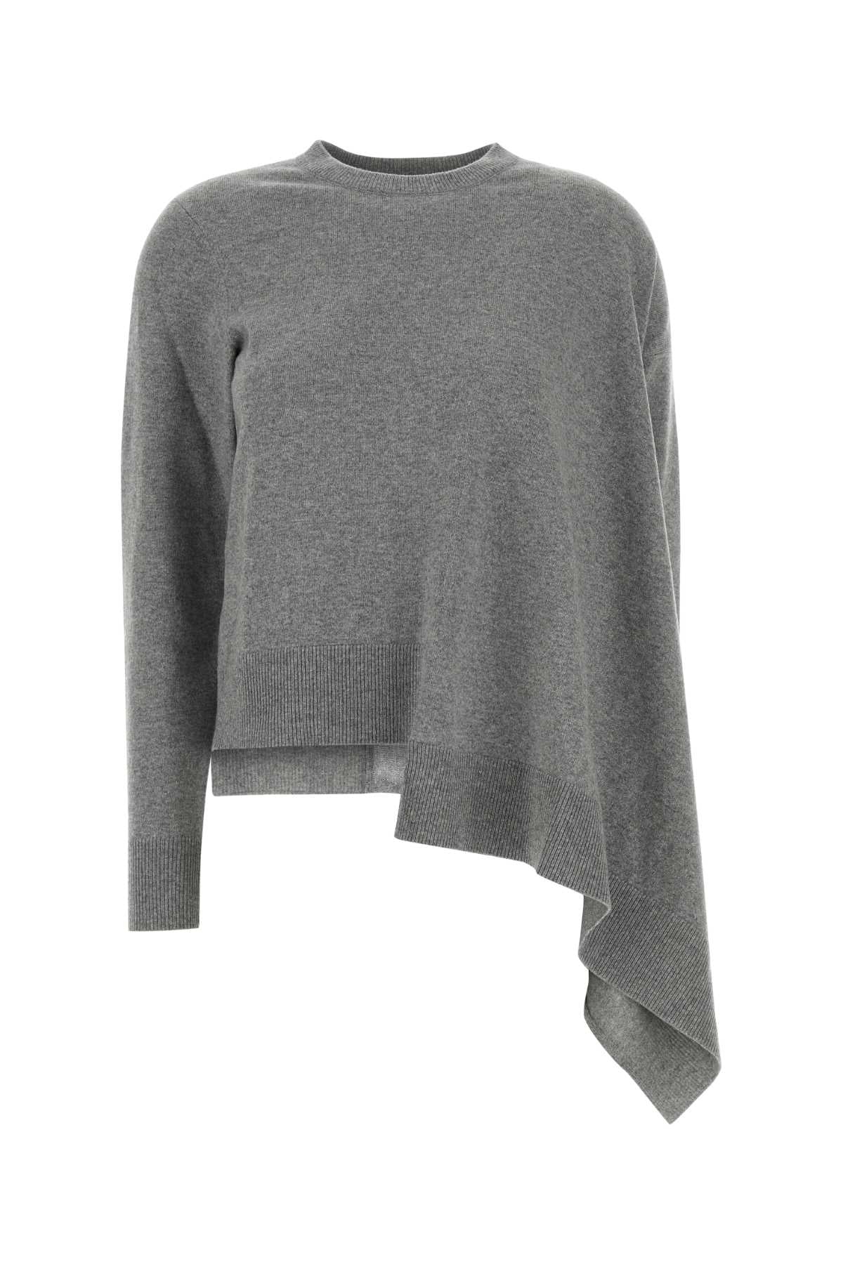 ALEXANDER MCQUEEN Asymmetrical Cashmere Blend Sweater