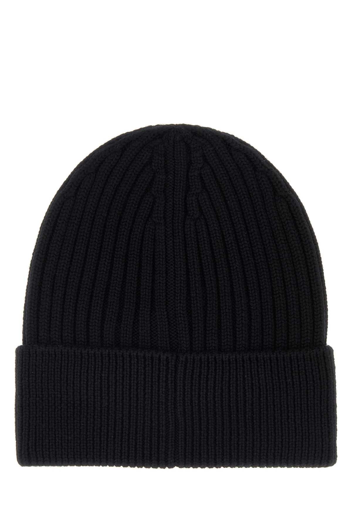 MONCLER GRENOBLE Essential Wool Beanie Hat for Men - FW25