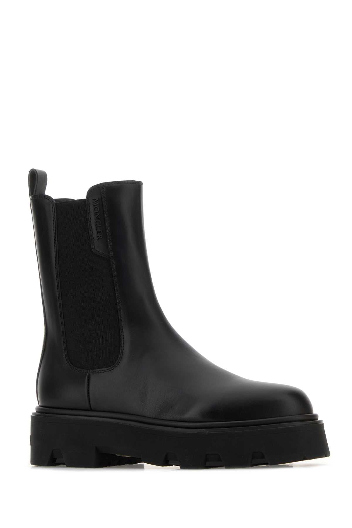 MONCLER Leather Aurea Chelsea Ankle Boots for Women