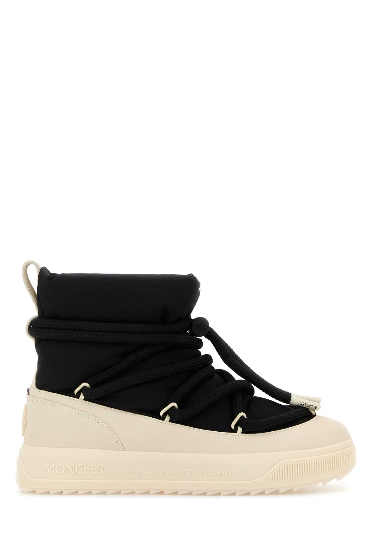 MONCLER Two-tone Canvas Ankle Boots for Men