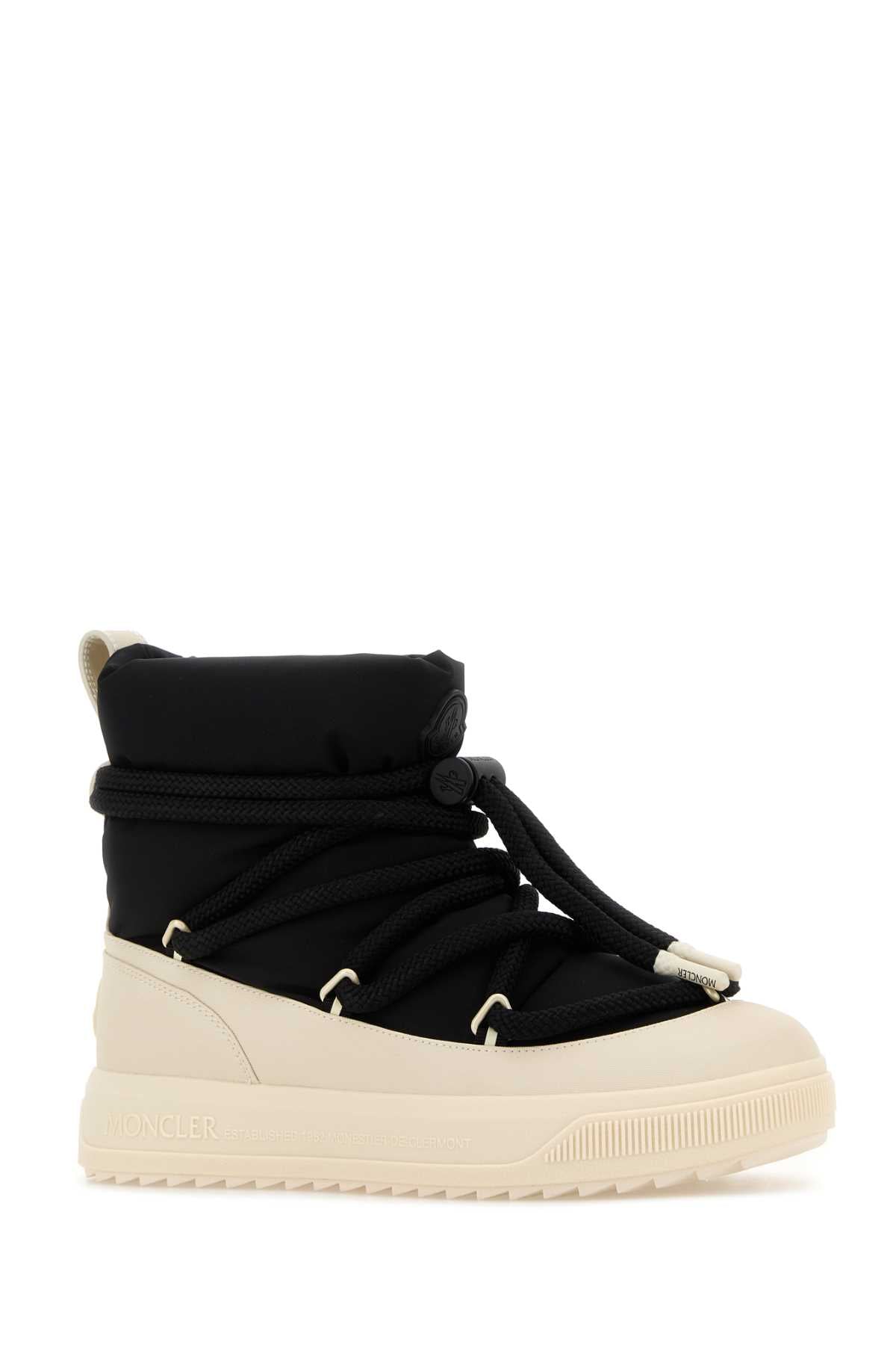 MONCLER Two-tone Canvas Ankle Boots for Men