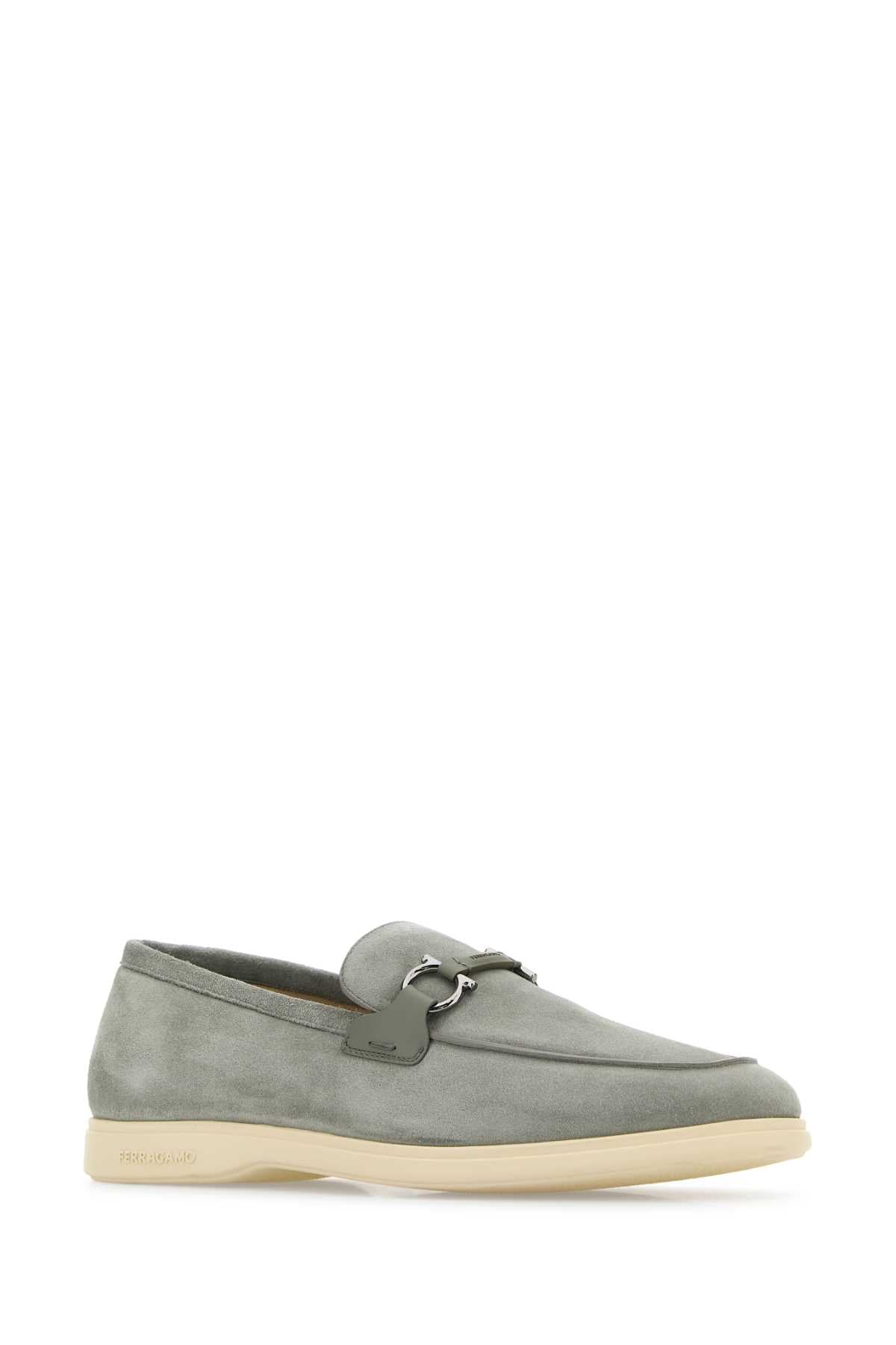 Ferragamo Suede Cosimo Loafers for Men