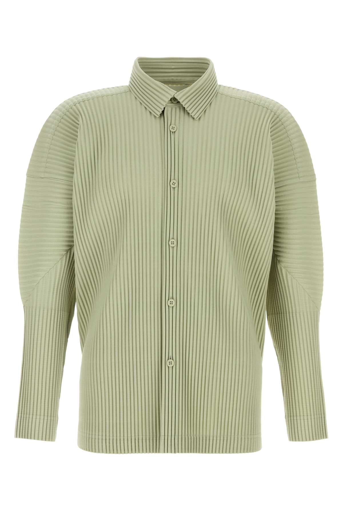 HOMME PLISSE' ISSEY MIYAKE Men's Textured Pleated Mini Shirt