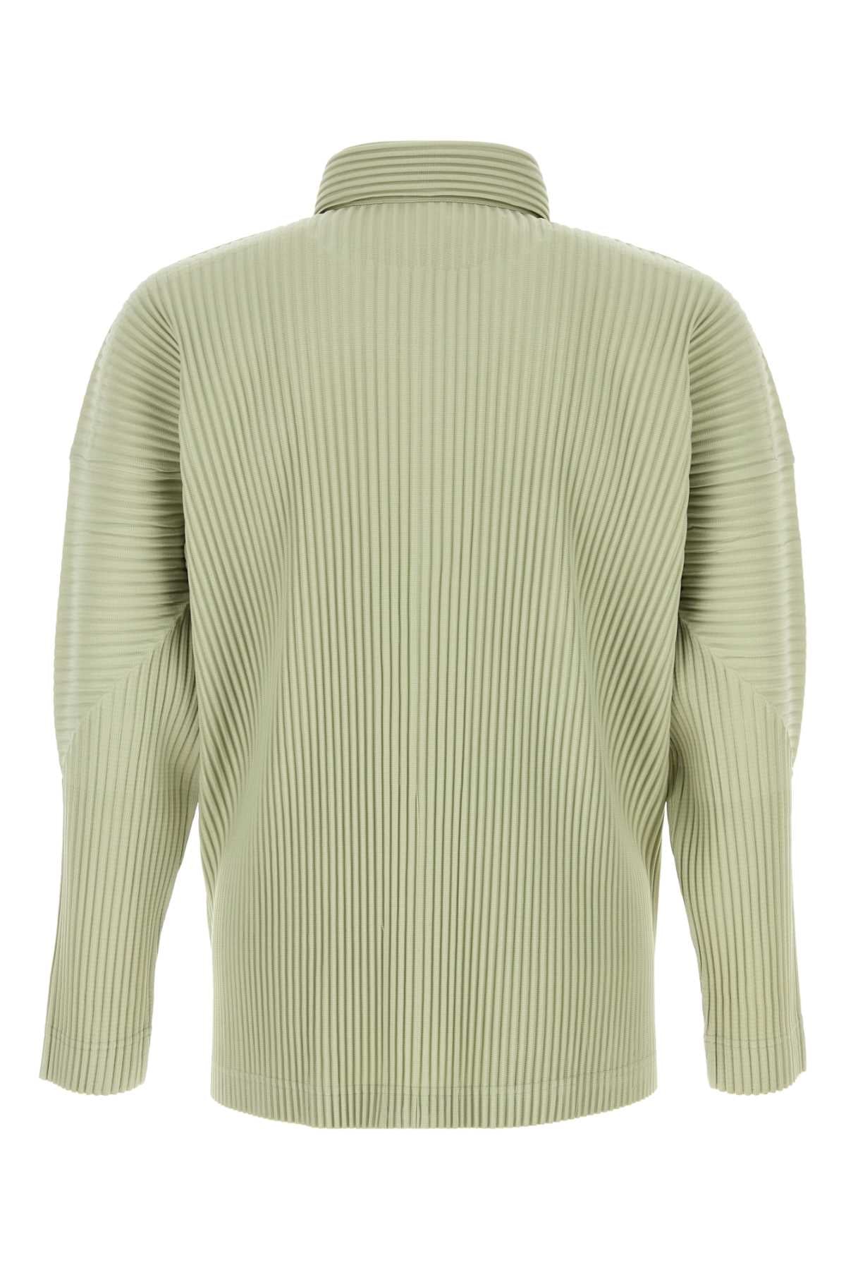 HOMME PLISSE' ISSEY MIYAKE Men's Textured Pleated Mini Shirt