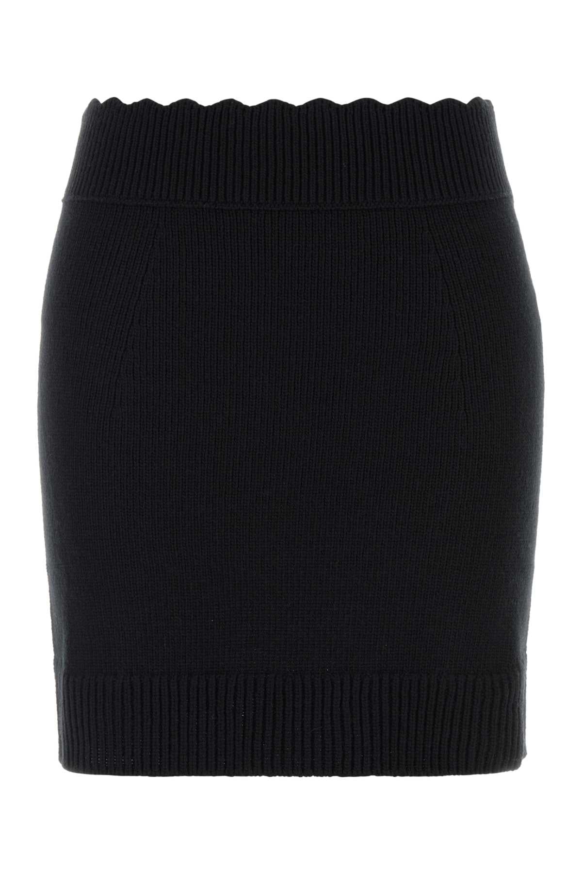 CHLOE Elegant Wool Blend Mini Skirt for Women