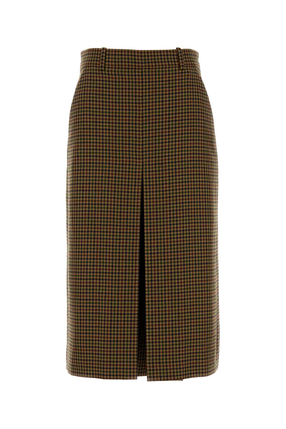 SAINT LAURENT Embroidered Wool Pant-Skirt