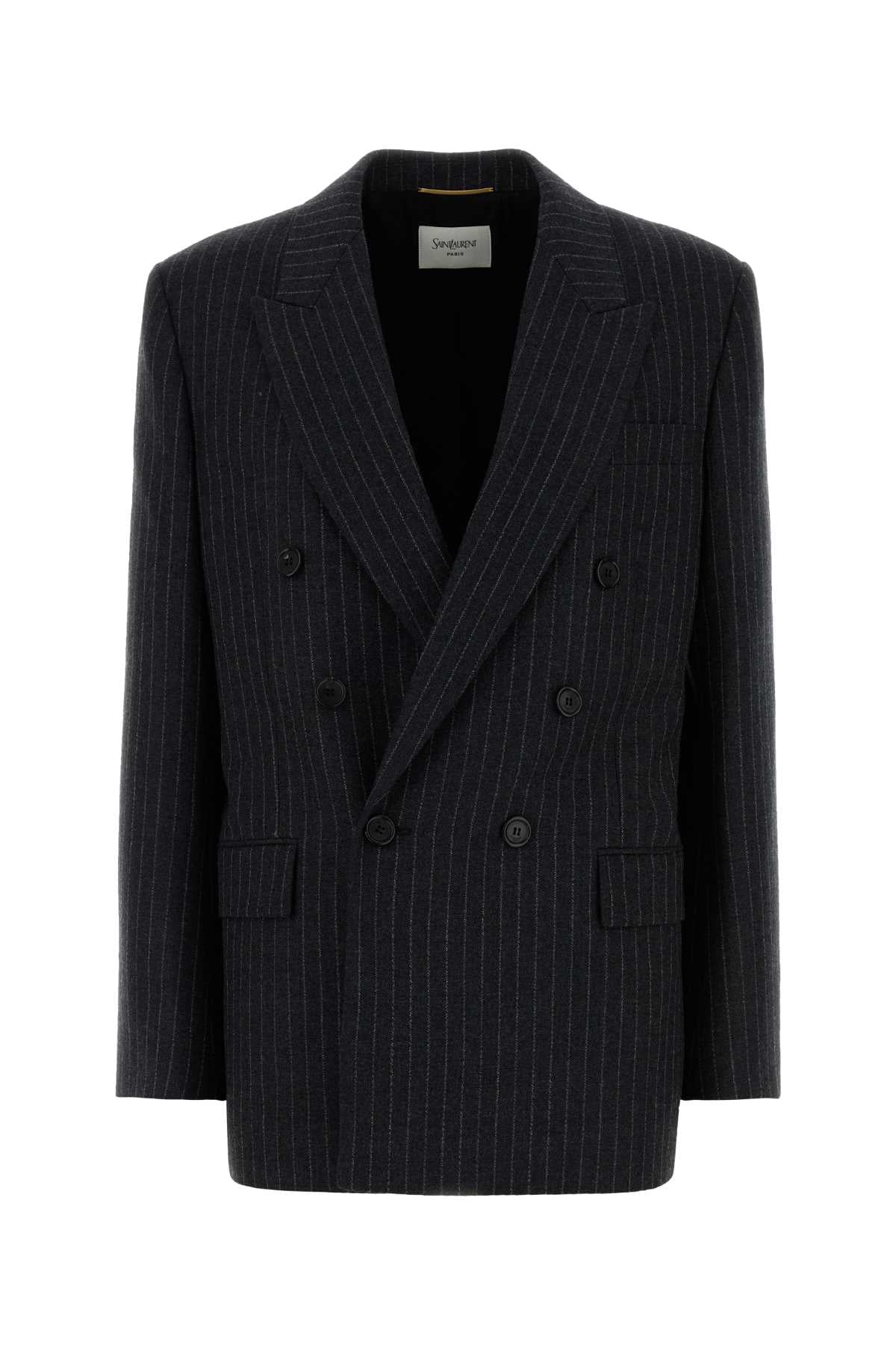SAINT LAURENT Embroidered Wool Blend Blazer