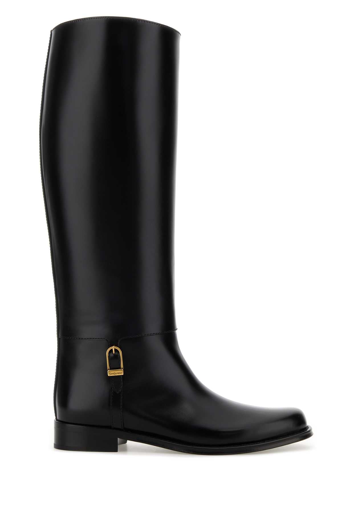 SAINT LAURENT Elegant Leather Julia Boots for Women