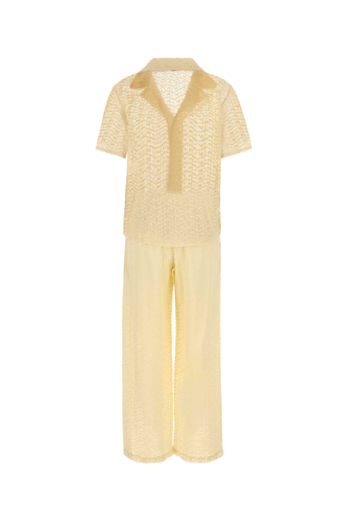 SAINT LAURENT Luxurious Cotton Blend Pyjama Set for Women