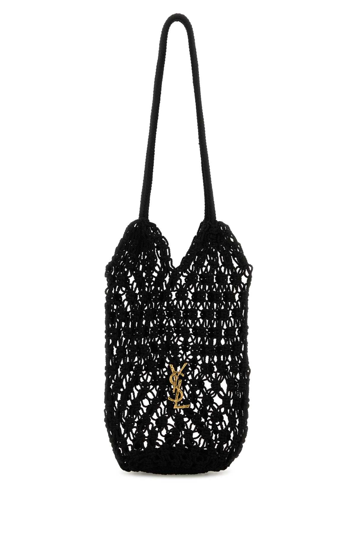 SAINT LAURENT Mesh Large Cassandre Bucket Handbag