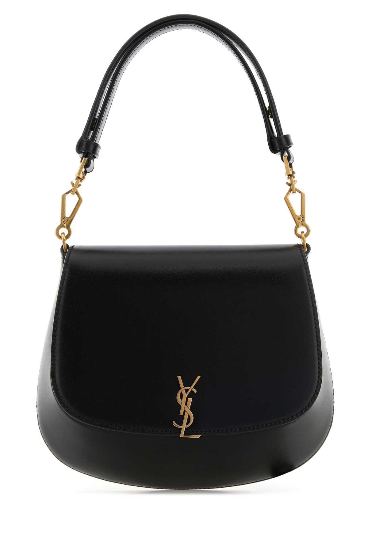SAINT LAURENT Mini Leather Voltaire Handbag