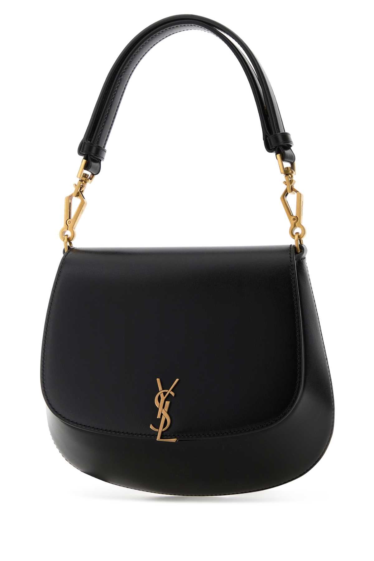 SAINT LAURENT Mini Leather Voltaire Handbag